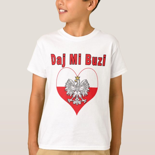 Daj Mi Buzi örnhjärta Tee Shirt (Framsida)