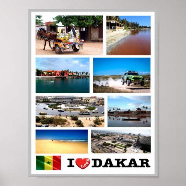 Dakar I Kärlek - Senegal - Poster (Framsidan)