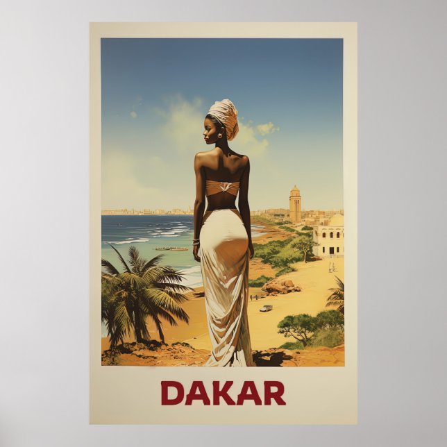 Dakar, Senegal, Travel Poster (Framsidan)