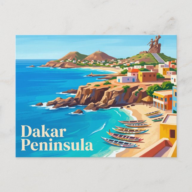 Dakarhalvön Senegal Vykort (Framsida)