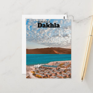 Dakhla Print - Morocco Affisch, Dakhla Vy, Sahar Vykort
