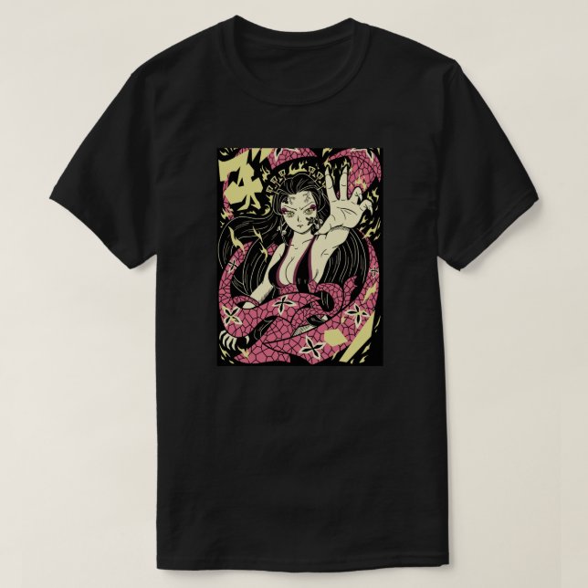 Daki Kimetsu no Yaiba Demon slayer T Shirt (Design framsida)