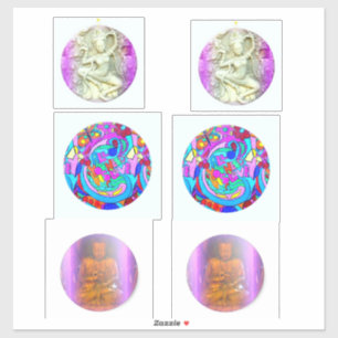 dakini, buddha, hippie kärlek klistermärken