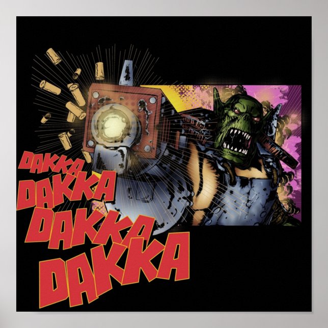 Dakka Dakka Orc Poster (Framsidan)