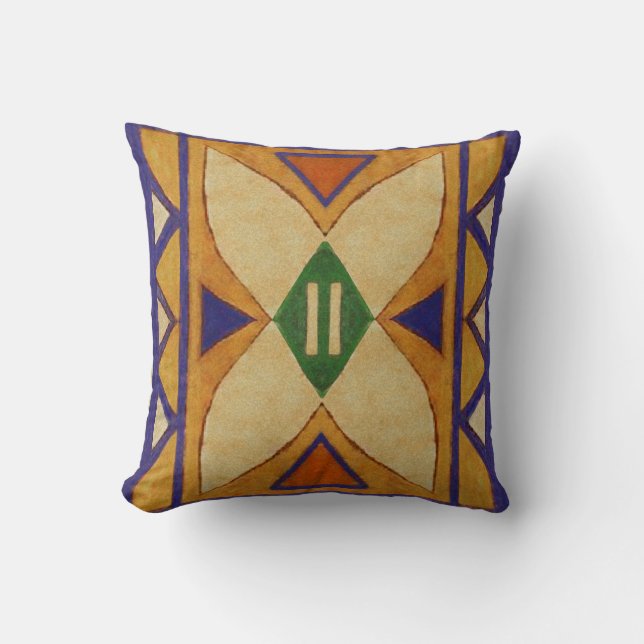 Dakokota 1860'sParfleche stil kudder Kudde (Framsida)
