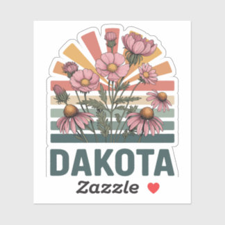 Dakota Blommor Klistermärken