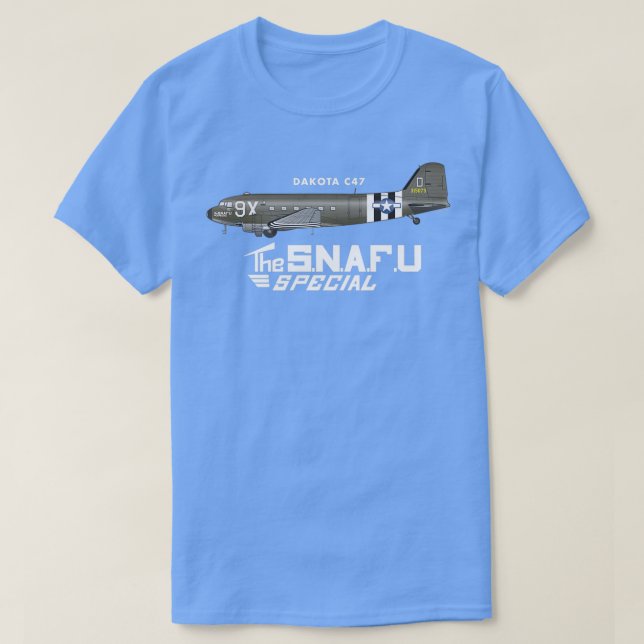 DAKOTA C47 SKYTRAIN SNAFU SPECIELL T SHIRT (Design framsida)