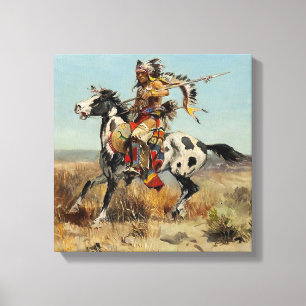 ”Dakota Chief” av Charles M Russell Canvastryck