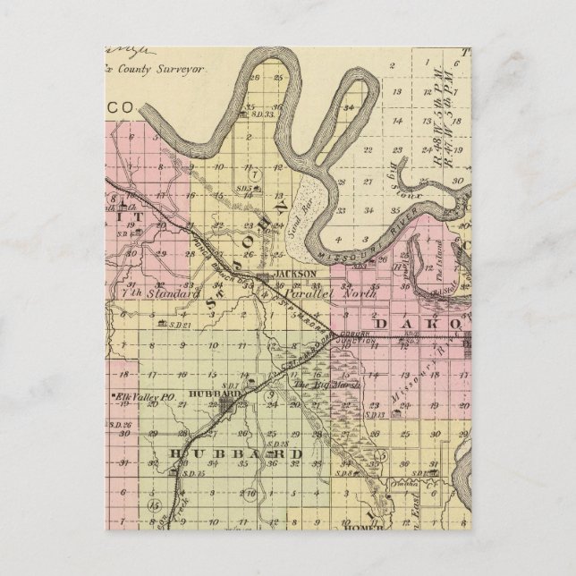 Dakota County, Nebraska Vykort (Framsida)
