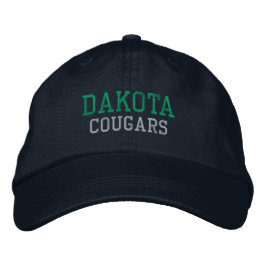 Dakota High School (Mich) Embroized Baseball Hat Broderad Keps