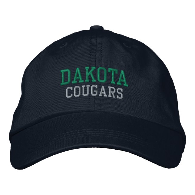 Dakota High School (Mich) Embroized Baseball Hat Broderad Keps (Framsida)