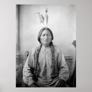 Dakota Leader Sitta Bull Native Indian Poster