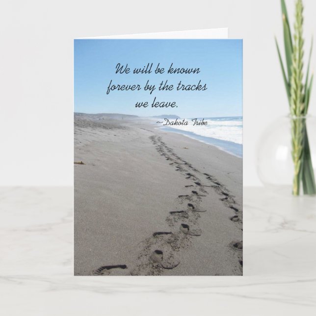 Dakota Tribe Quote Greeting Card Kort (Framsida)