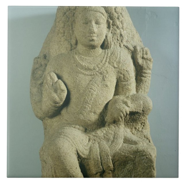 Dakshinamurti Tamil Nadu, Pallava dynasti (granit Kakelplatta (Framsidan)