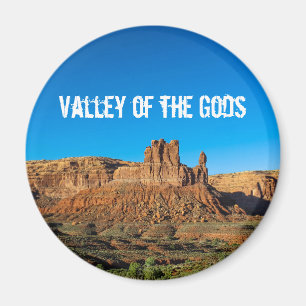 Dal av gudblå himmelbutten magnet