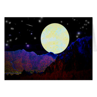 Dal av månen hälsningskort