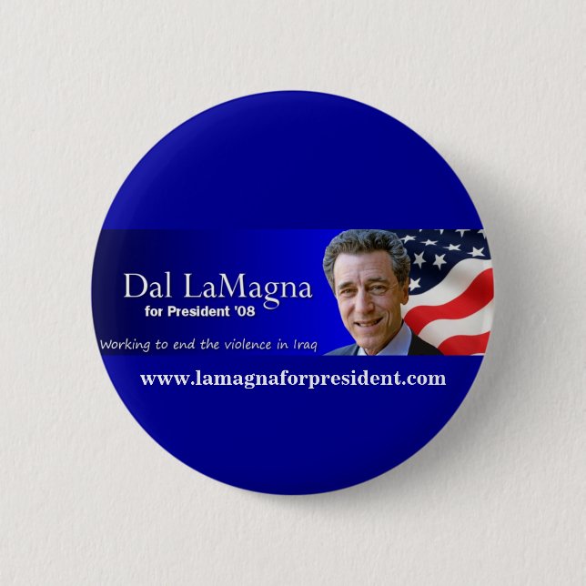 Dal LaMagna för president kampanj. Knapp (Framsida)