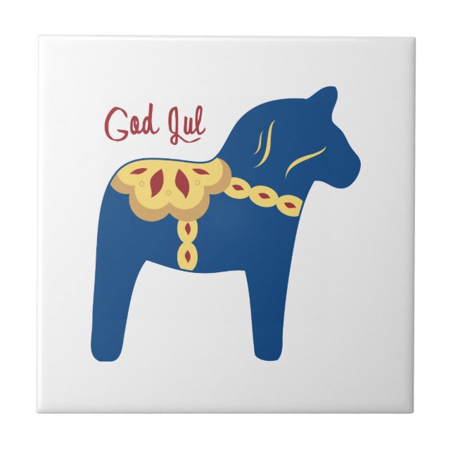 Dala Gud Jul Kakelplatta (Framsidan)