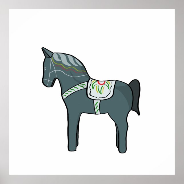 Dala häst poster (Framsidan)