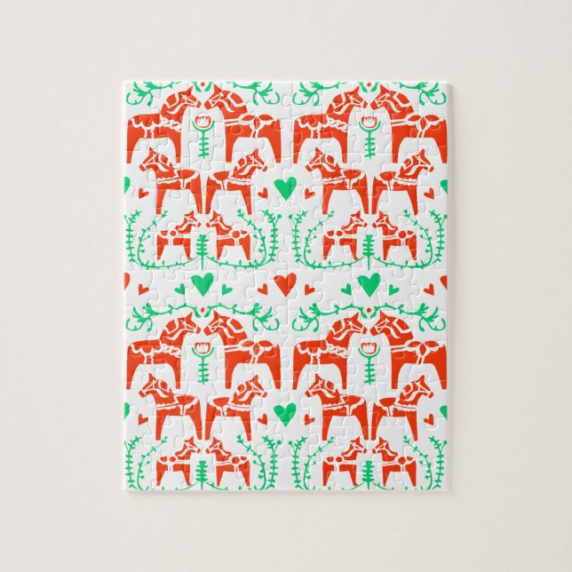 Dala häst pussel (Vertikal)