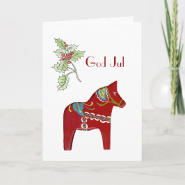 Dala hästjulkort helgkort