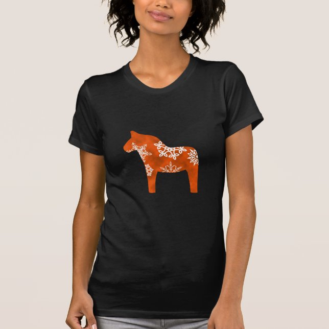 Dala hästSnowflake T Shirt (Framsida)