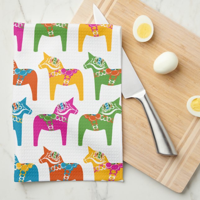 Dala Horse American Mojo Kitchen Towel Kökshandduk (Vikt i Fjärdedel)