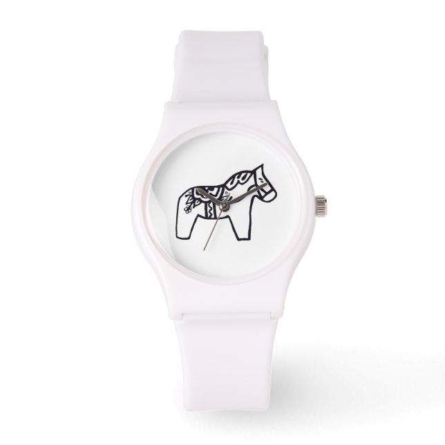 Dala Horse Armbandsur (Framsida)