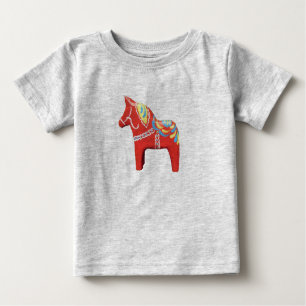 Dala Horse Baby Bodydräkt T Shirt