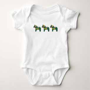 Dala Horse Baby Romper T Shirt