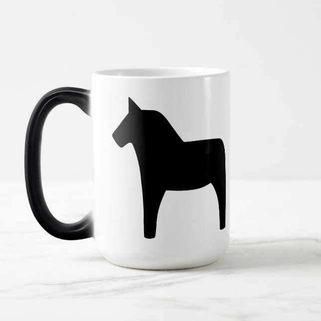 Dala Horse Black Magic Mugg (Vänster)