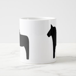 Dala Horse Black Specialty Mugg Jumbo Mugg