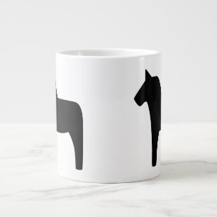 Dala Horse Black Specialty Mugg Jumbo Mugg