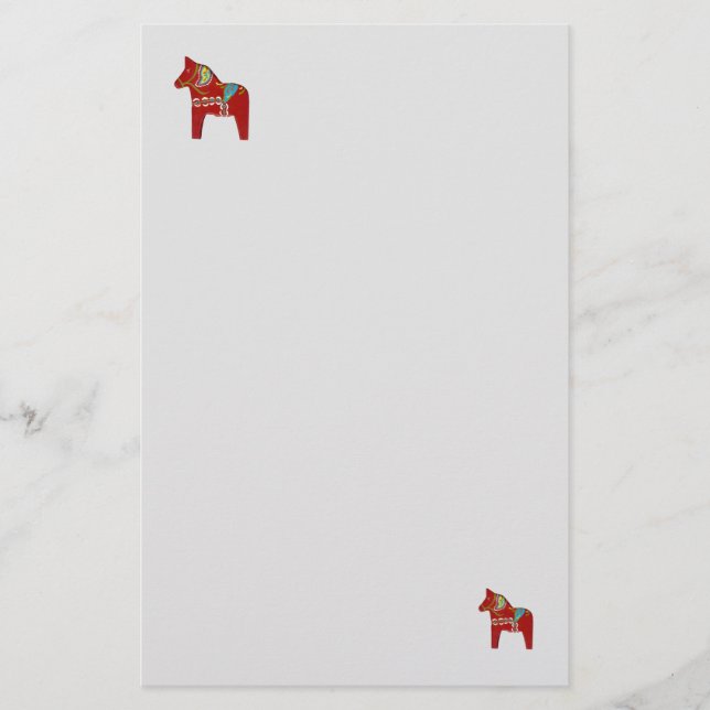 Dala Horse Brevpapper (Framsida)