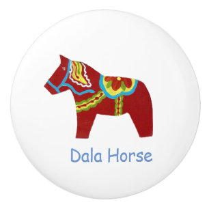 Dala Horse Ceramic Knob Knopp