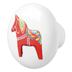 Dala Horse Ceramic Knob Knopp