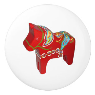 Dala Horse Ceramic Knob Knopp