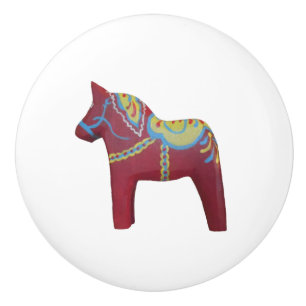 Dala Horse Ceramic Knob Knopp