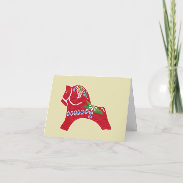 Dala Horse Collectors Notecard Kort (Framsida)