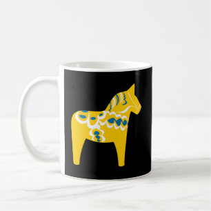 Dala Horse Dalarna Svenska Sverigen Sverige Kaffemugg