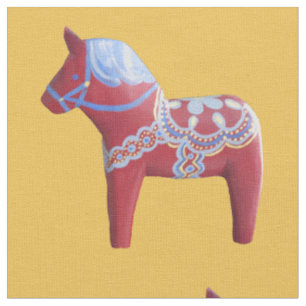 Dala Horse Fabric Tyg