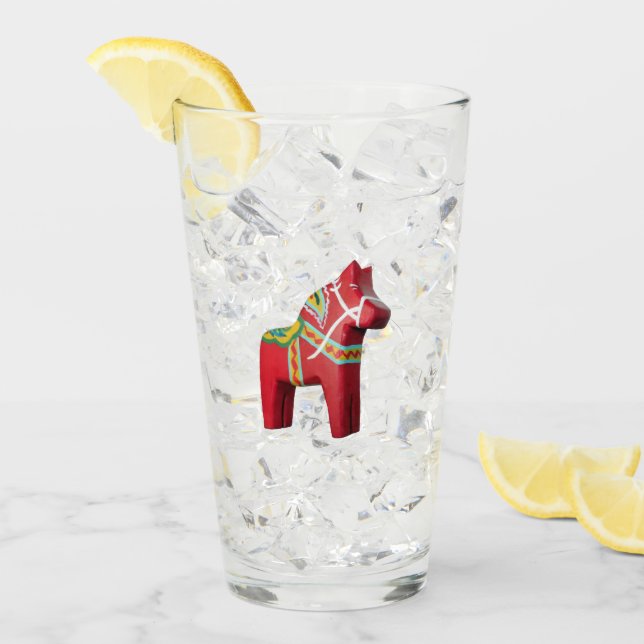 Dala Horse Glaskopp (Framsida Ice)