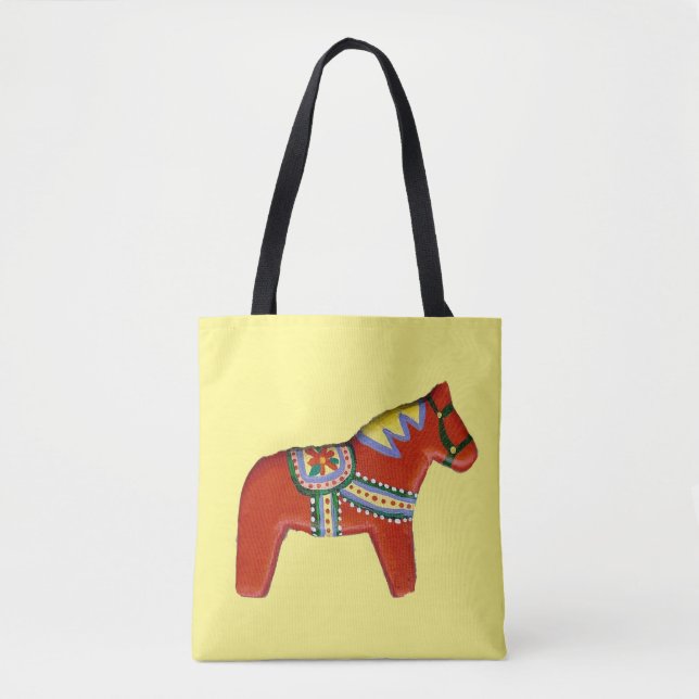 Dala Horse-handväskan Tygkasse (Framsida)