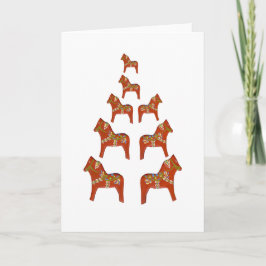 Dala Horse Helgdag Card Helgkort