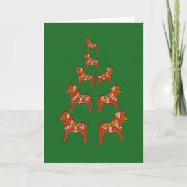 Dala Horse Helgdag Card Helgkort