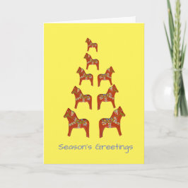 Dala Horse Helgdag Card Helgkort