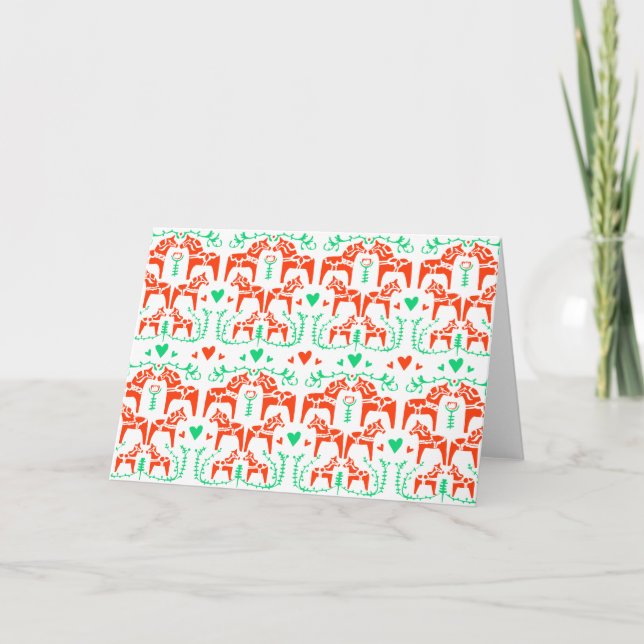 Dala Horse Helgkort (Framsida)