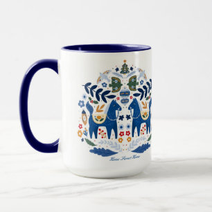Dala Horse - Home Sweet Home Mugg