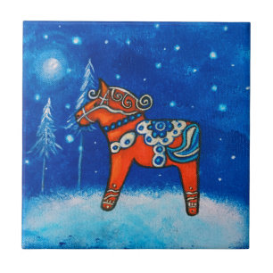 Dala Horse II Tile Underlägg