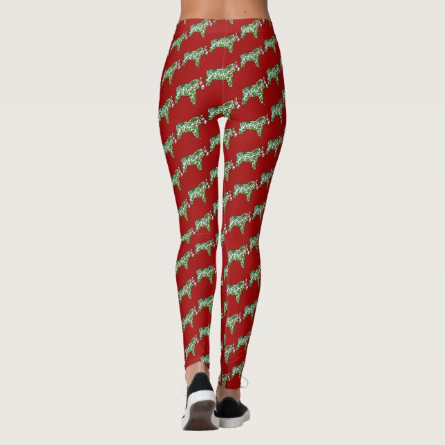 Dala Horse julbalar Leggings (Baksida)